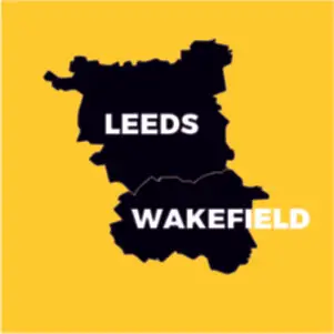 leeds and wakiefield map