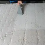 mattress cleaning - hot water extraction on mattress