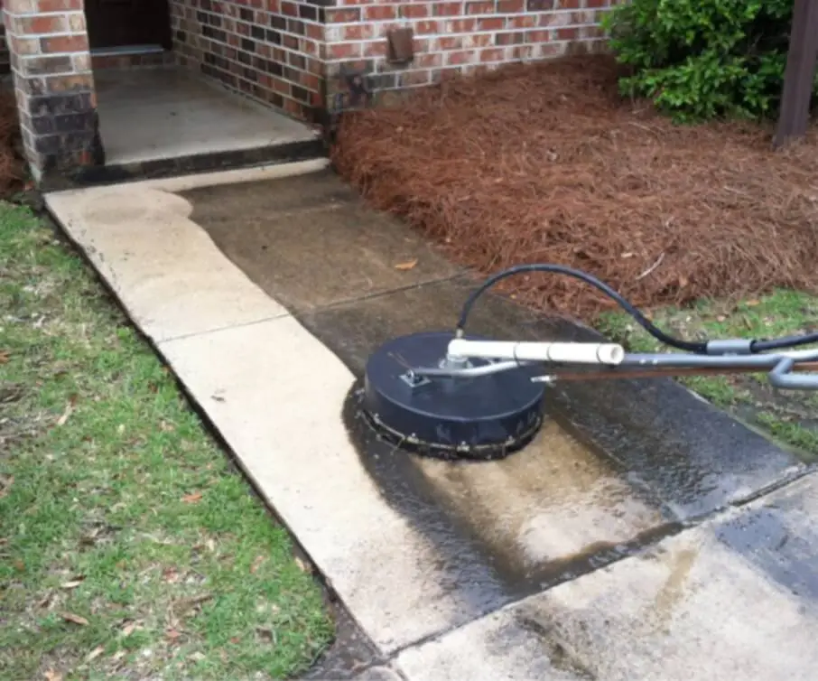 cleaning driveway with pressure washer in york